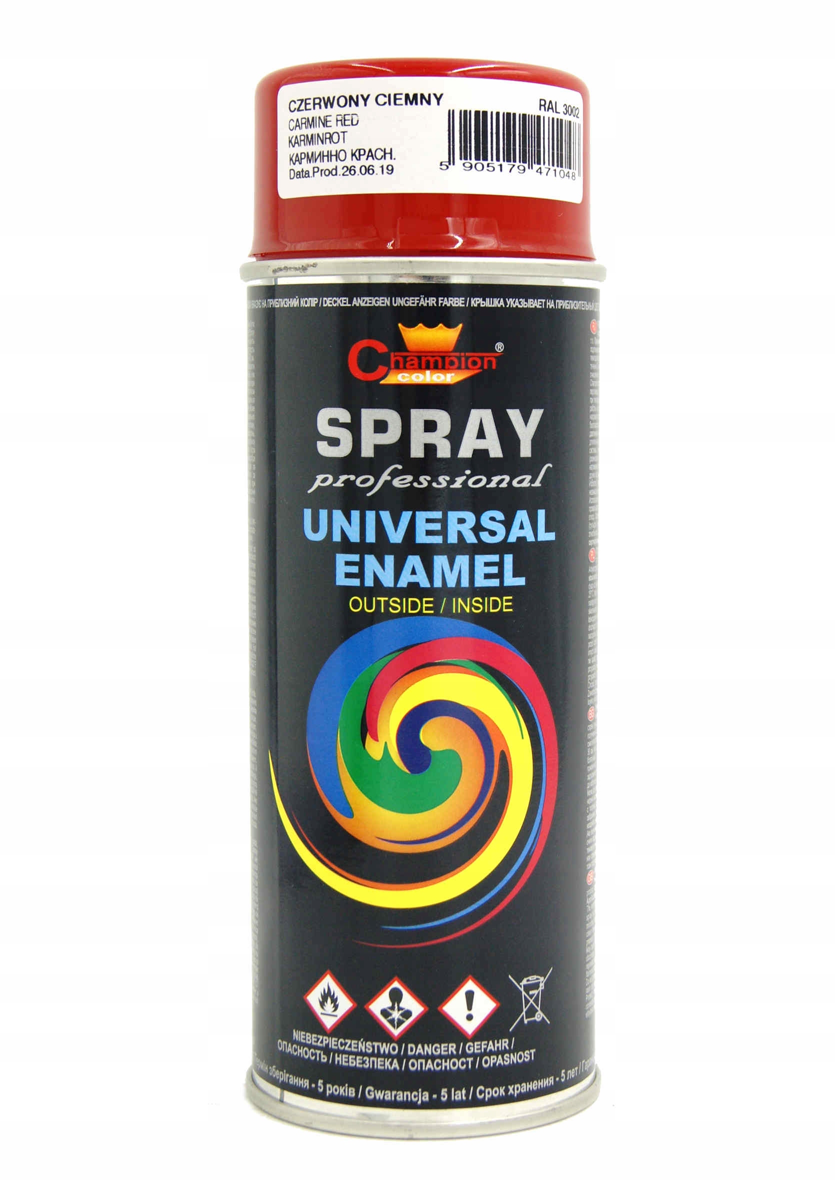 

Champion Lakier Emalia Spray Czerwony Ral 3002