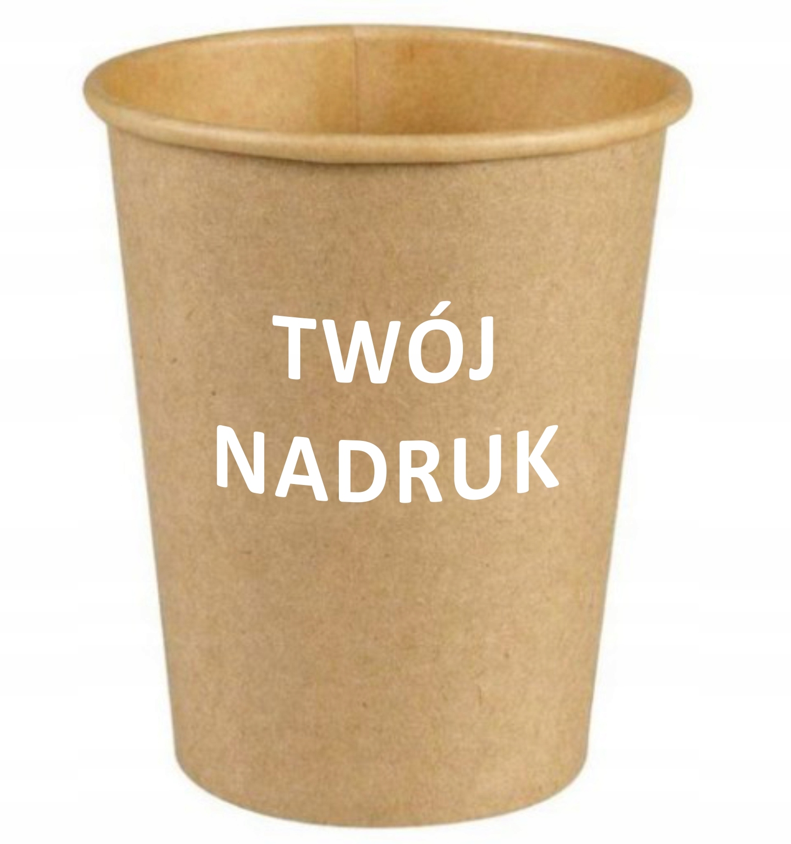 Kubki papierowe EKO 200 ml z TWOIM LOGO 1 kolor