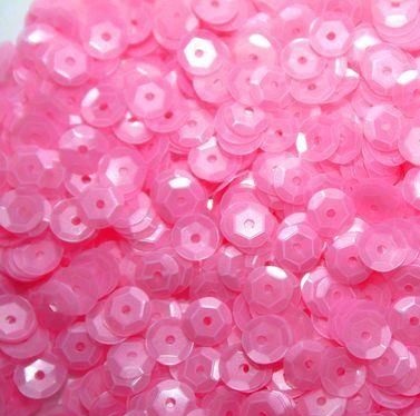 Cekiny Łamane 6 mm 100 g Cekin 7500 szt Różowe
