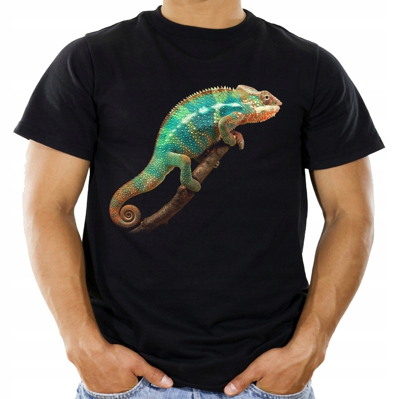 

Koszulka dziecięca z kameleonem kameleon 128 cm