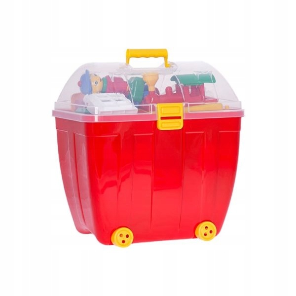 DUŻY KUFER KLOCKÓW K1 1000 elementów 3,2kg 3lata+ Wiek dziecka 3 lata +