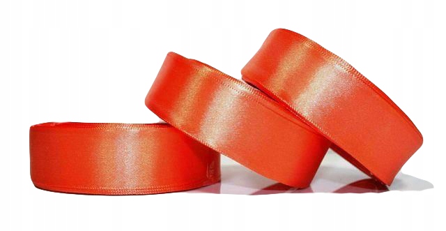 

Tasiemka Tasiemki Wstążka Satynowa Pomarańcz 24mm