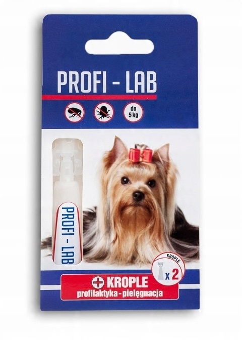 

Profi-lab Krople Pchły Kleszcze 2X1ML Psy Do 5KG