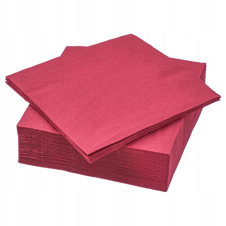 

Ss Ikea Fantastisk serwetki 33x33cm ciemnoczerwony