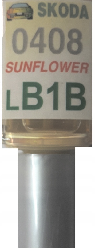 SKODA LB1B 0408 SUNFLOWER LAKIER SAMOCHODOWY ZAPRAWKA DO RYS 10 ML ARA