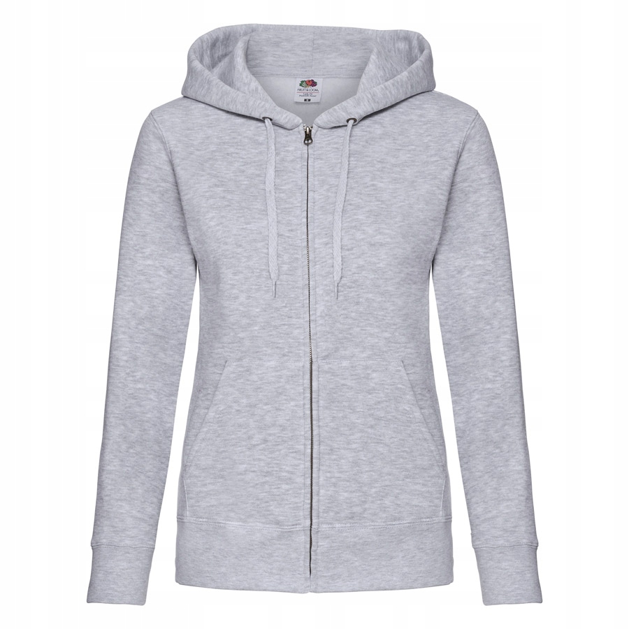 

Bluza damska z suwakiem Fruit Premium, j.szary L