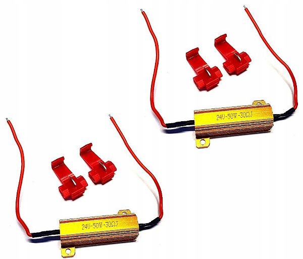 

Rezystory Oporniki Kierunkowskazów Lamp Led 24V X2