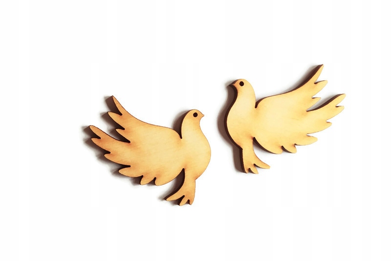 DEKOR GOŁĄBKI ŚLUB SKLEJKA 2 SZT 4,6 x 5 cm WS178 Kod producenta WS178