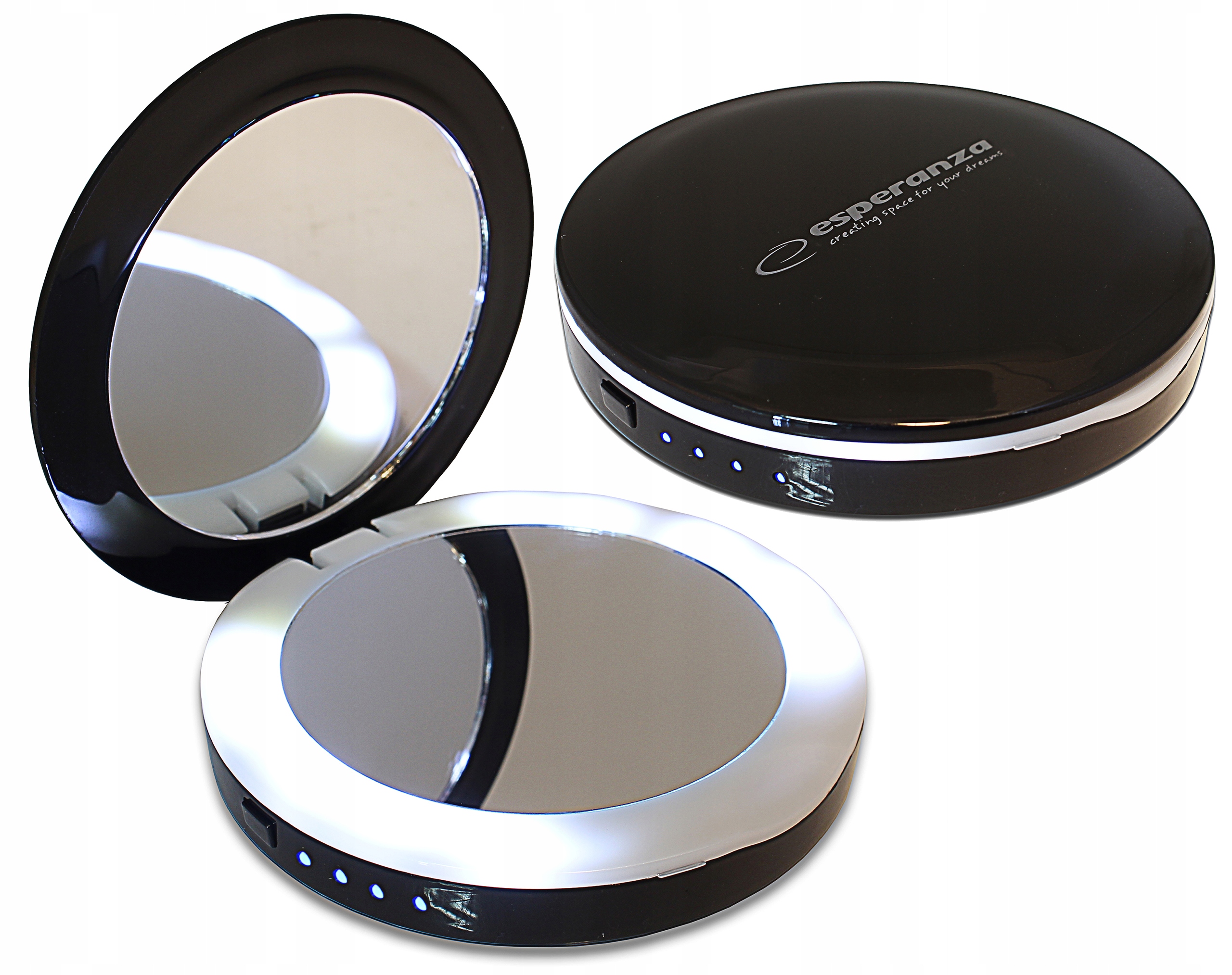 

Powerbank Lusterko Led Usb 3000mAh Ładowarka