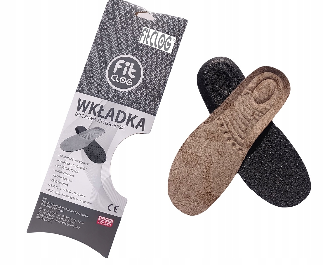 

Oryginalne Wkładki do Klapek Obuwia FitClog r 36