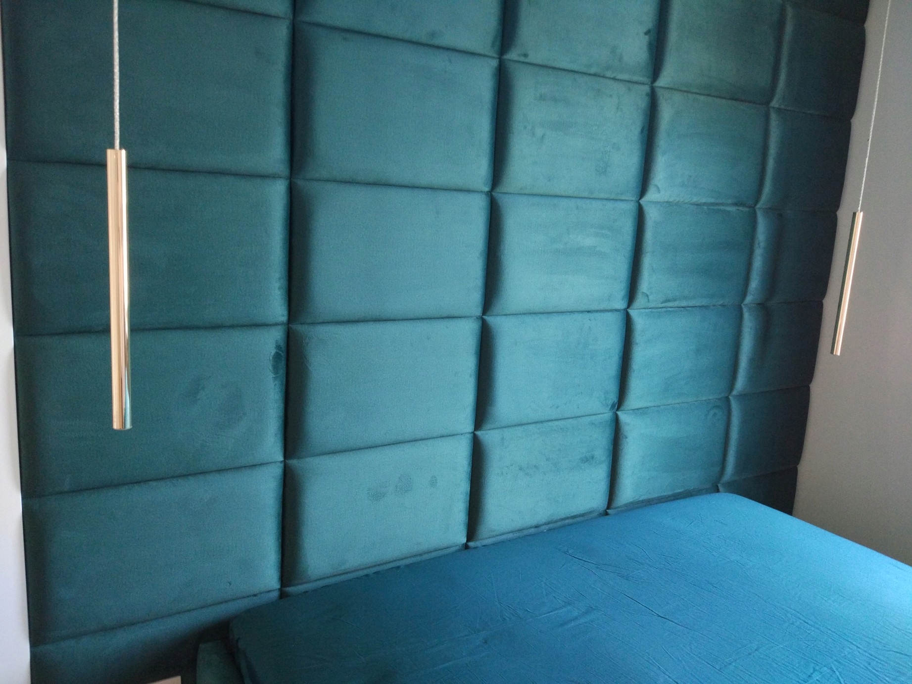 Panele tapicerowane 50x50 wezgłowie na wymiar Producent CustomSpace