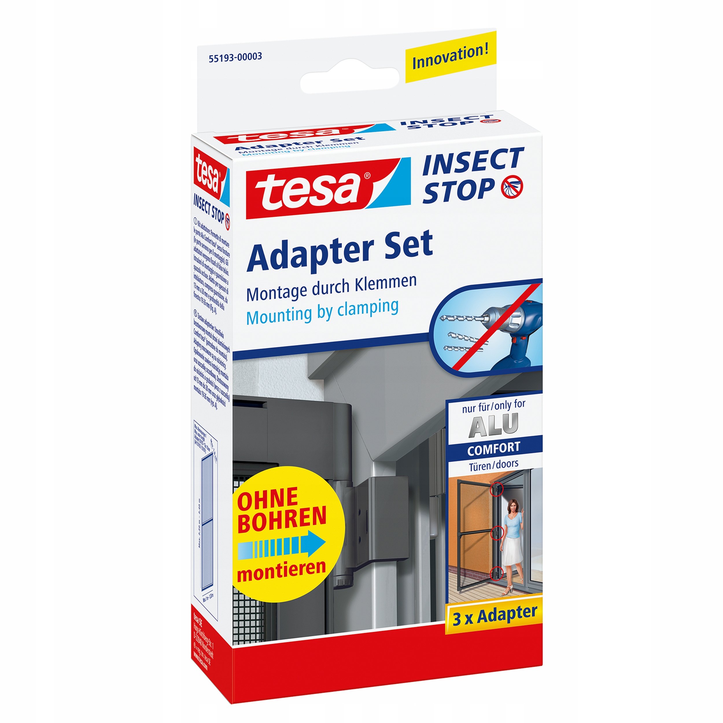 

Adapter do moskitier ramkowych tesa Alu czarny