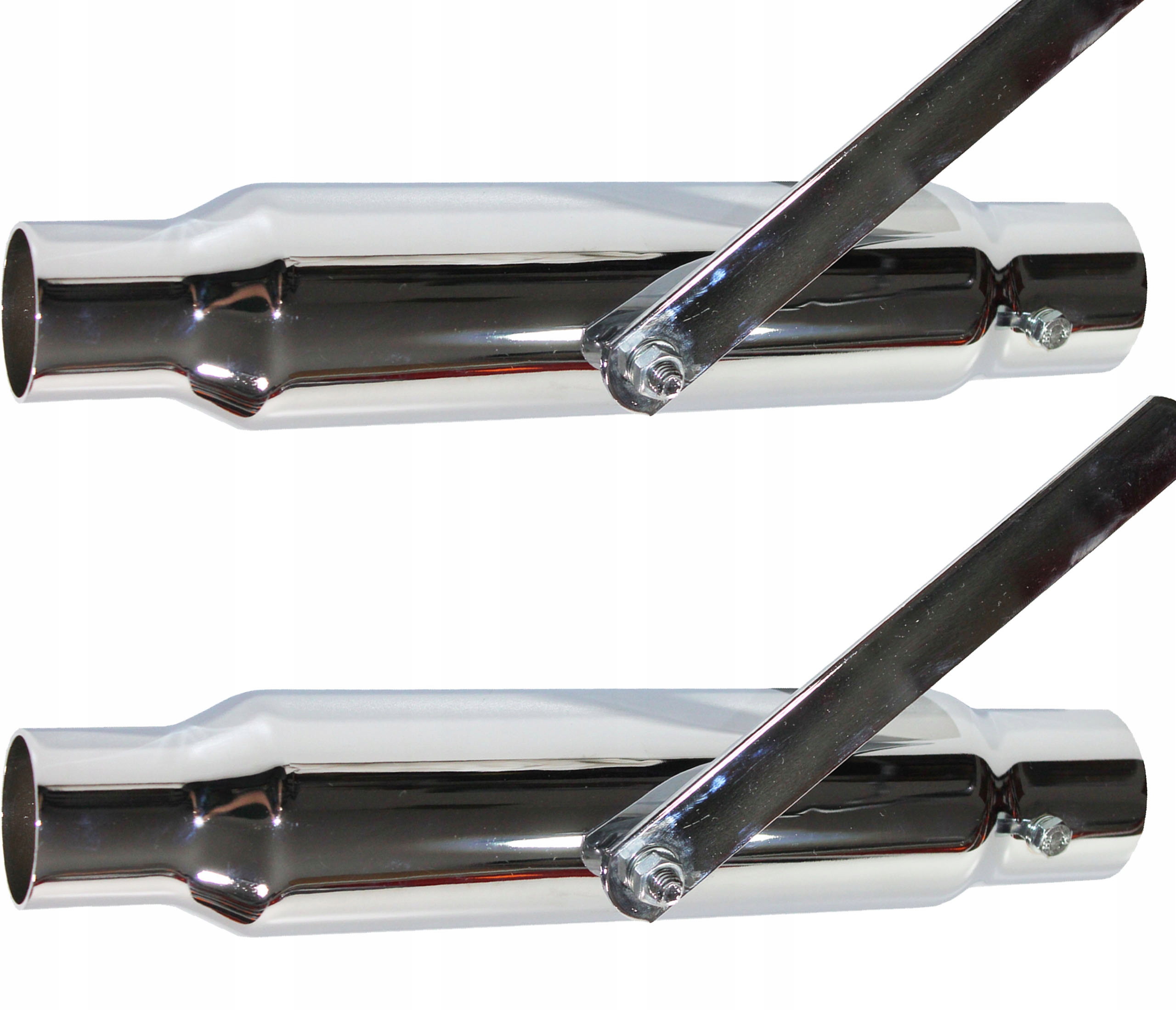 765868 - Стильний глушник хром CHOPPER CRUISER 30 см 2 шт.