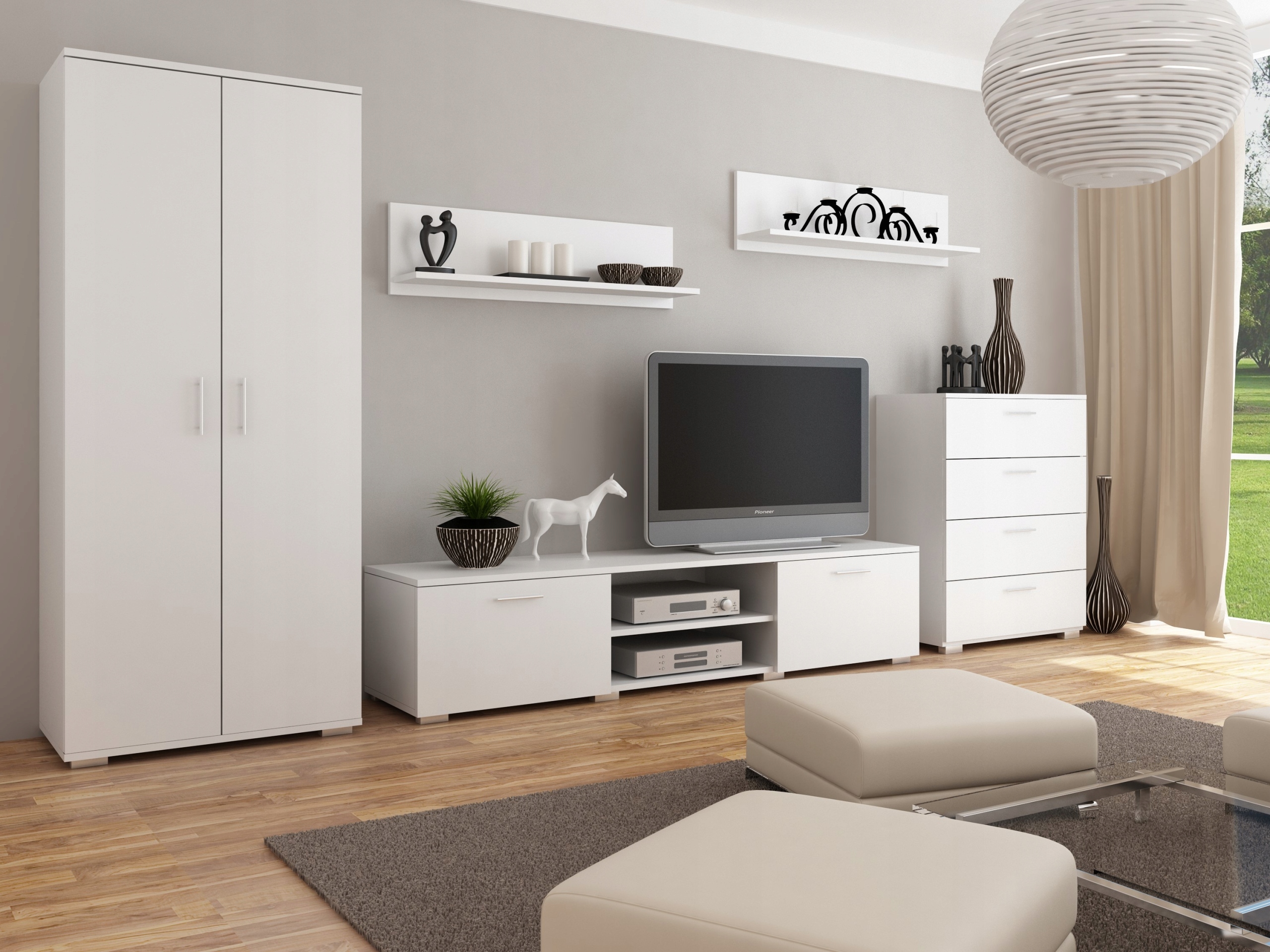 Sada nábytku Nábytek California 2 bílá