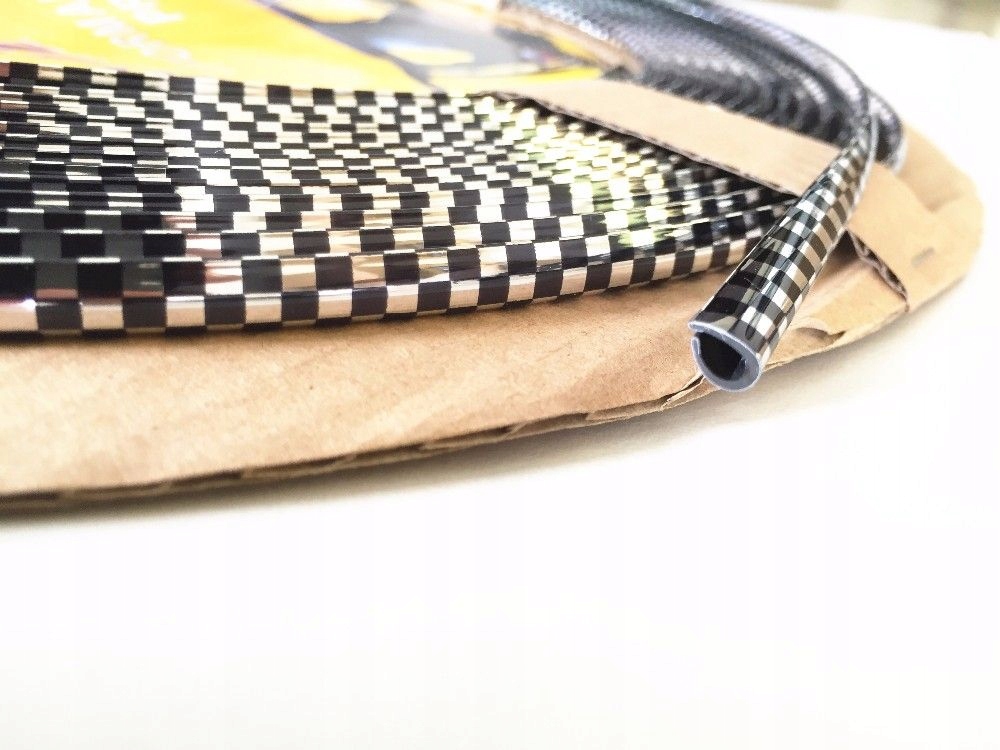 

Listwa krawędziowa carbon chrom szachownica 6x8mm