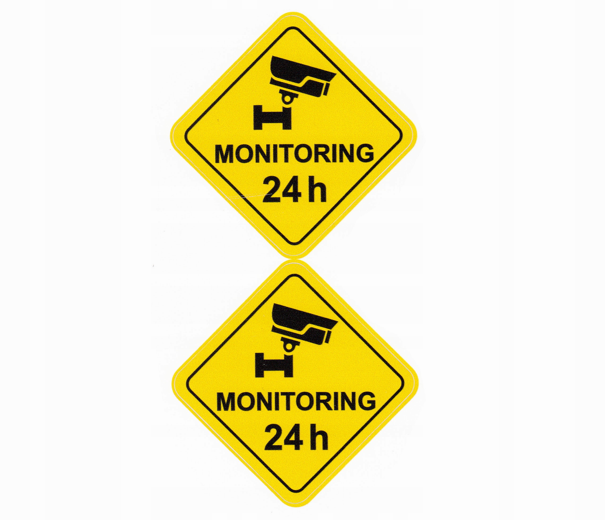 

Naklejka Informacyjna Żółta Kamery Monitoring 24h