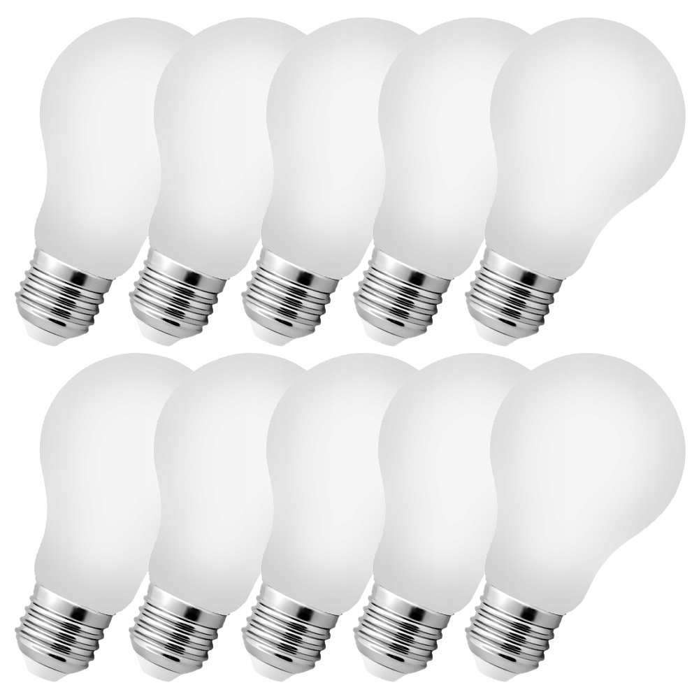 

10 x Żarówka Led E27 Filament 6W Mleczna b.ciepła