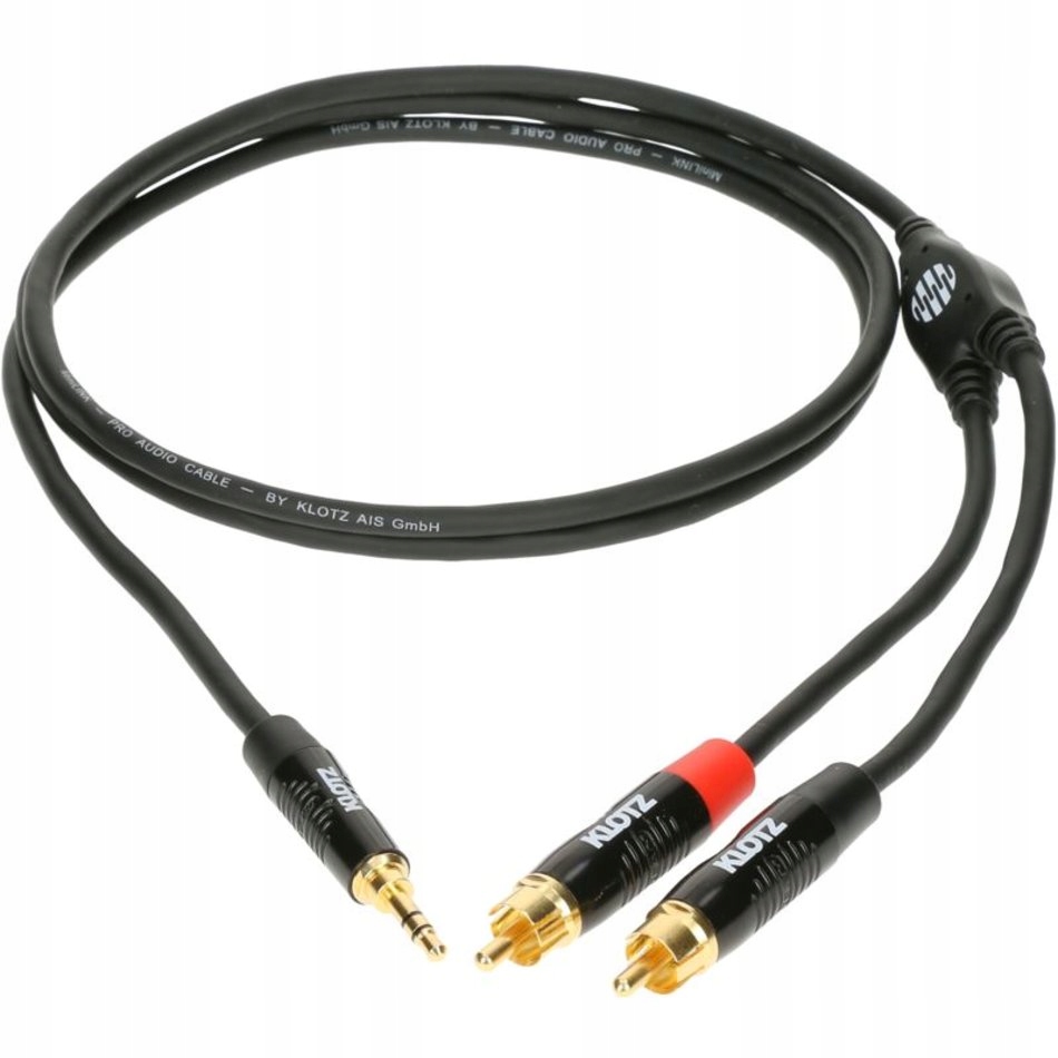 

Klotz KY7-090 0,9m Pro mini jack 3.5 mm 2 x rca