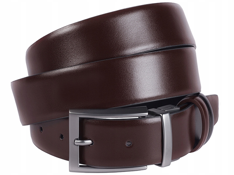 

Skórzany Skóra Pasek Męski Spodni Maroon P5 100