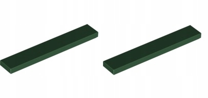 

Lego Płytka płaska 1x6 ciemny zielony 6636 -2szt