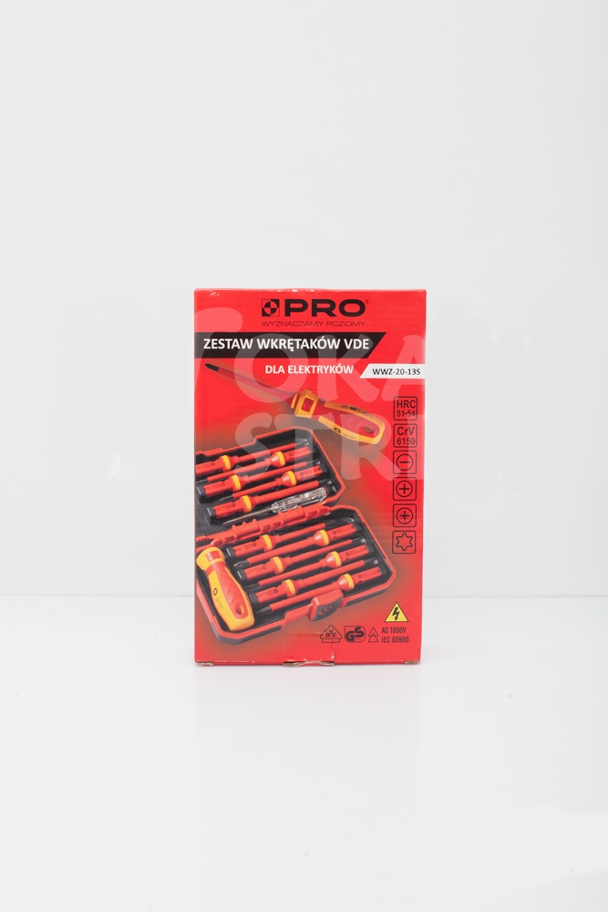 PRO ZESTAW WKRĘTAKÓW IZOLOWANYCH VDE 13 ELEMENTÓW Liczba elementów zestawy