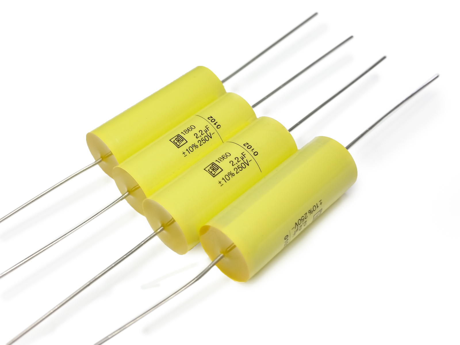 [2szt] Kondensator foliowy osiowy 2.2uF 250V MKC1860 Ero Roederstein