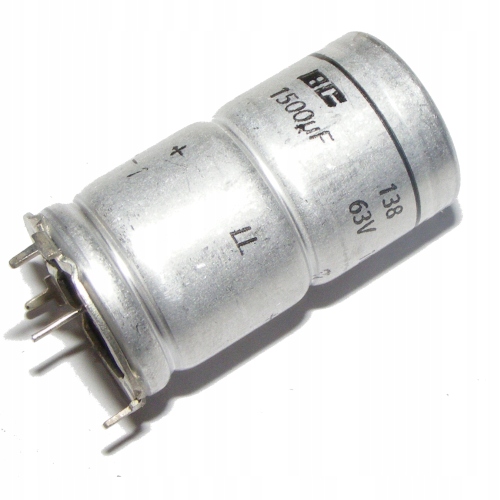 

Kondensator elektrolityczny 1500uF 63V Bc