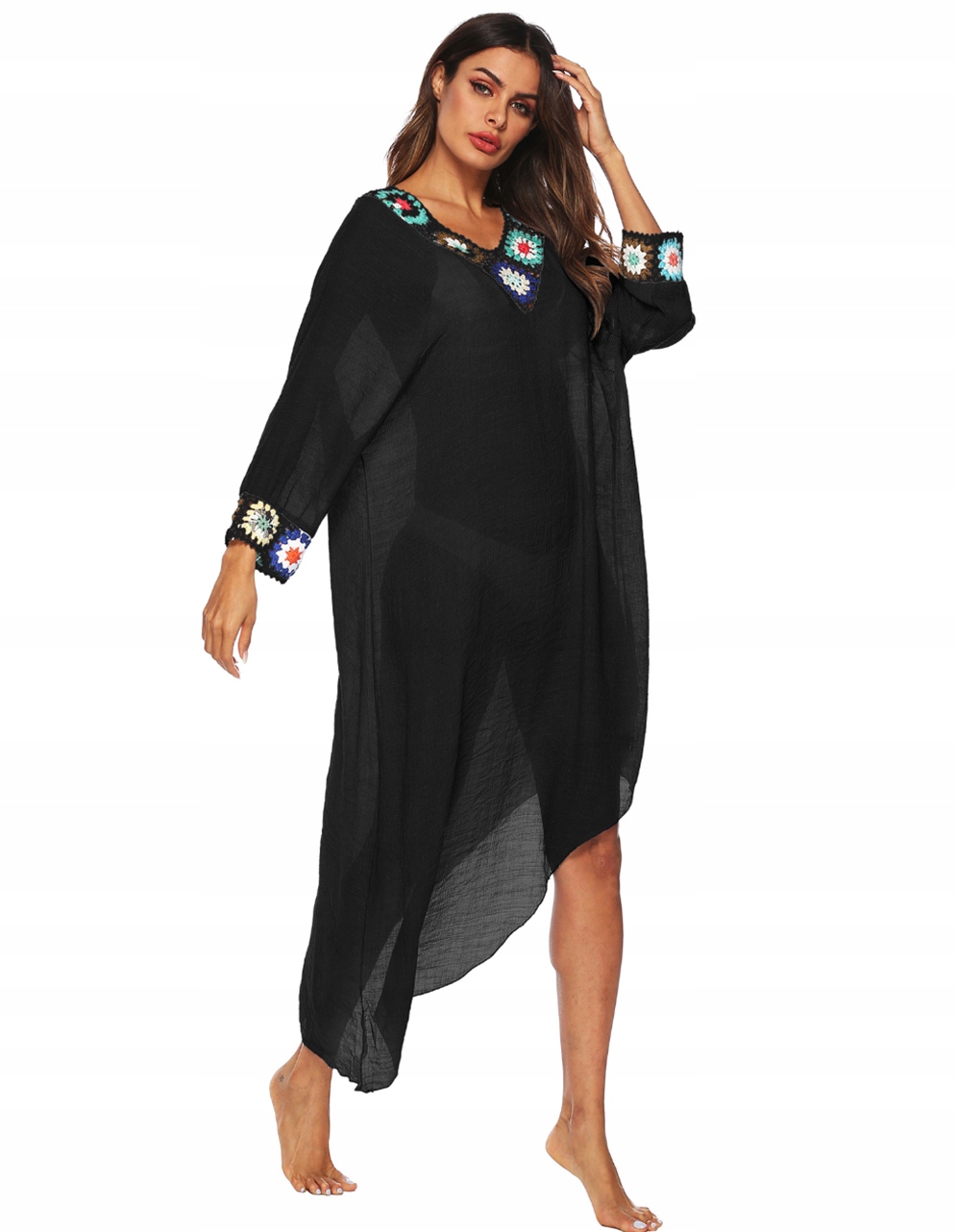 PAREO na plażę SUKIENKA tunika HAFT zwiewna BOHO Kod producenta 2382