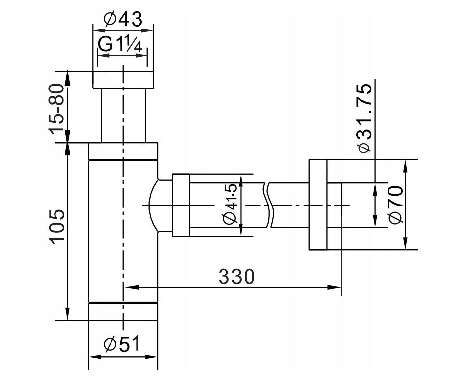 MEXEN DŘEZ SIPHON CHROME + KLIPKA KLIPKA Kód výrobce 7991050-00