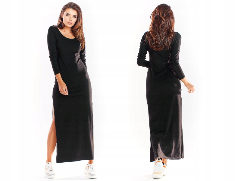 

kobieca Sukienka Maxi z długim Rękawem 42 XL