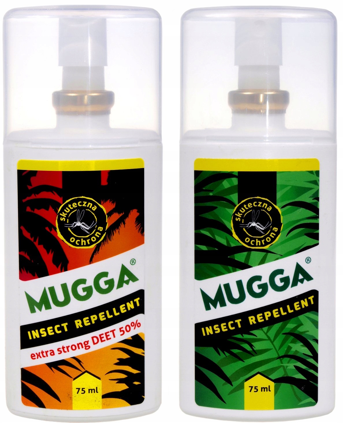 

Zestaw 2X Mugga 50% + 9,5% Deet Rodzinny Na Komary