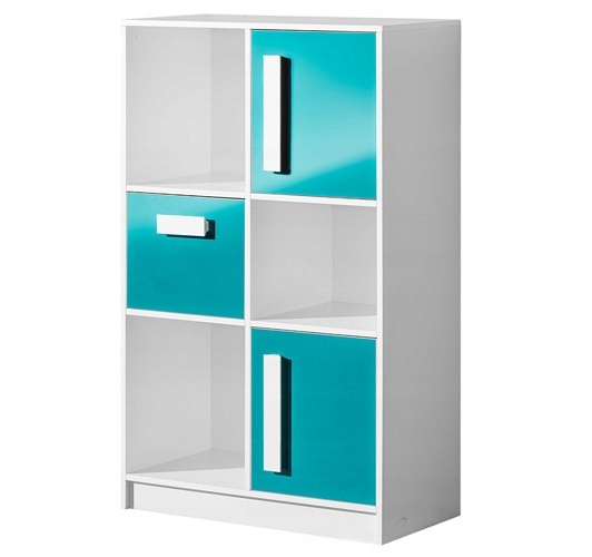 

meble Guliver 7 biała wysoka komoda regał ksiażki