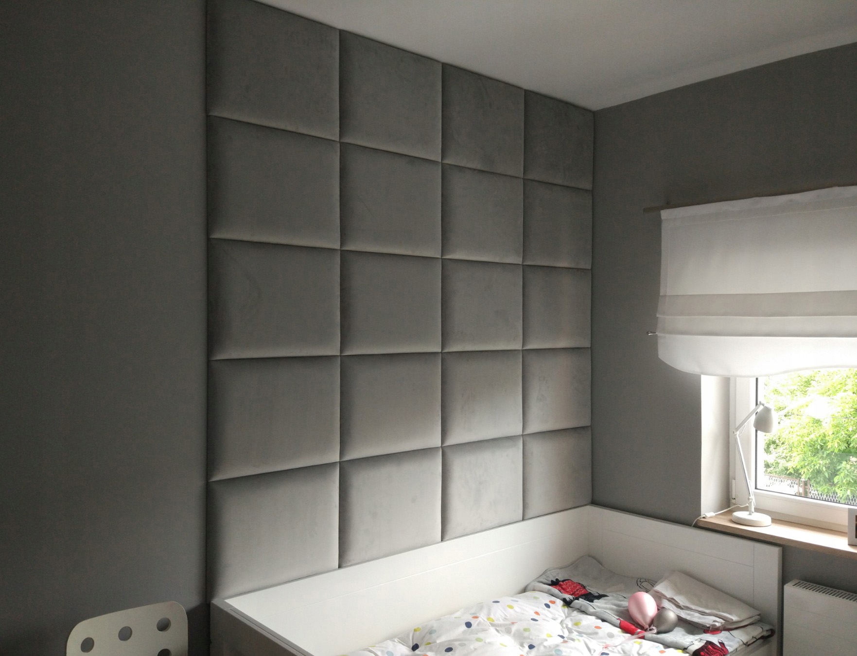 Panele tapicerowane 40x60 zagłowek do sypialni Producent CustomSpace