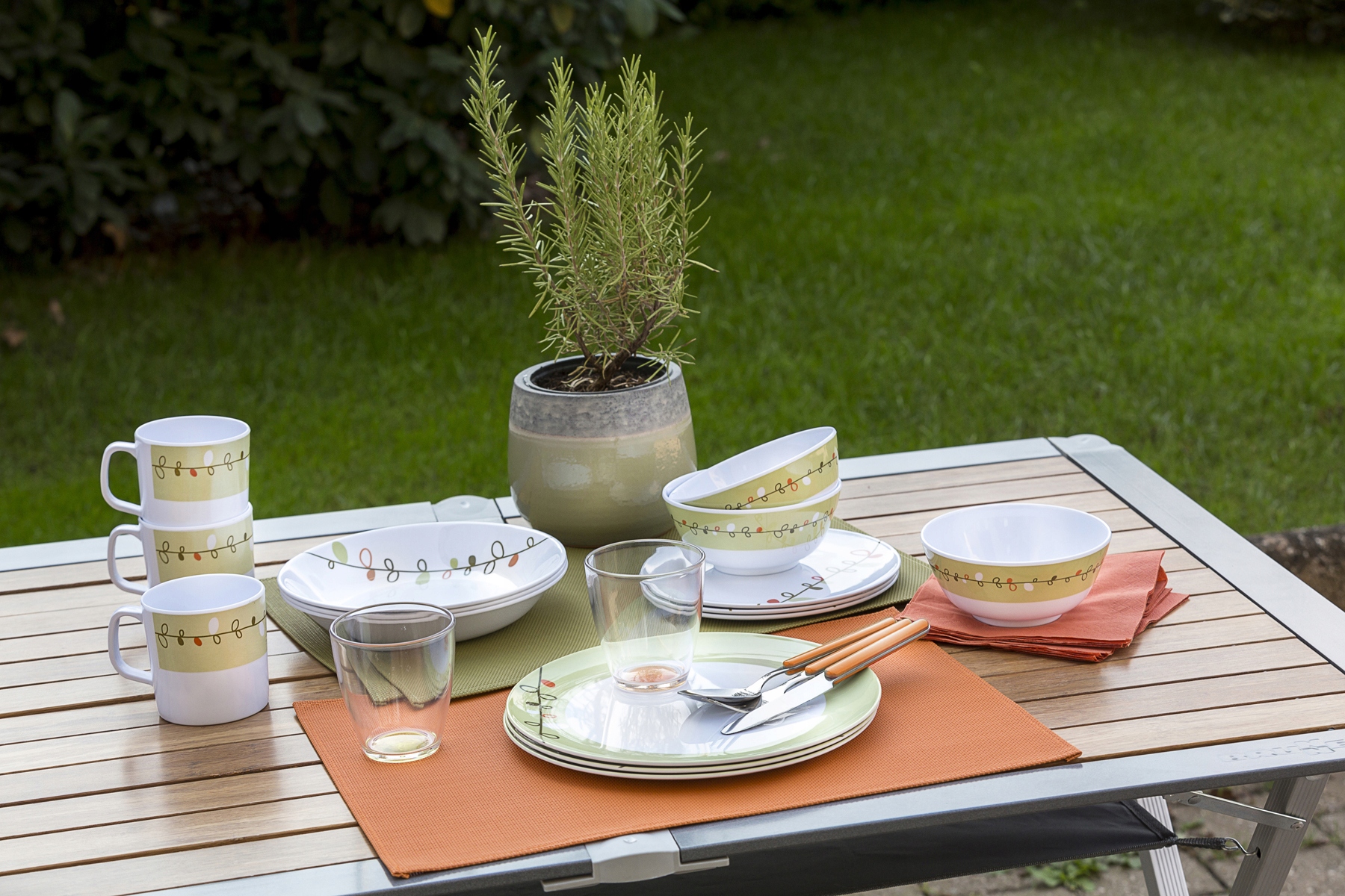 ZESTAW OBIADOWY MELAMINA BRUNNER ESPRIT 16 SZT Brand Brunner