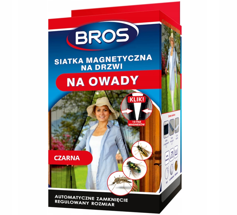 SIATKA MAGNETYCZNA NA DRZWI NA OWADY BROS 160x220 Maks. szerokość 160 cm