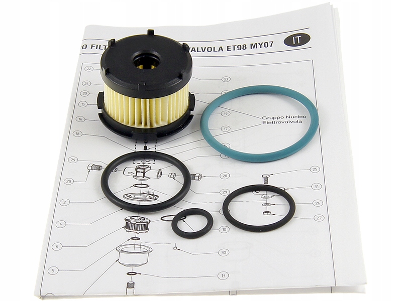 

Zestaw Naprawczy Filtr Elektrozaworu Brc MY07 ET98