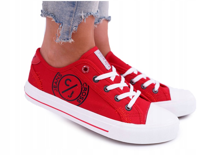 

Damskie Trampki Cross Jeans Czerwone DD2R4072 36