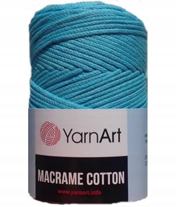 Macrame Cotton sznurek makrama 763 błękit