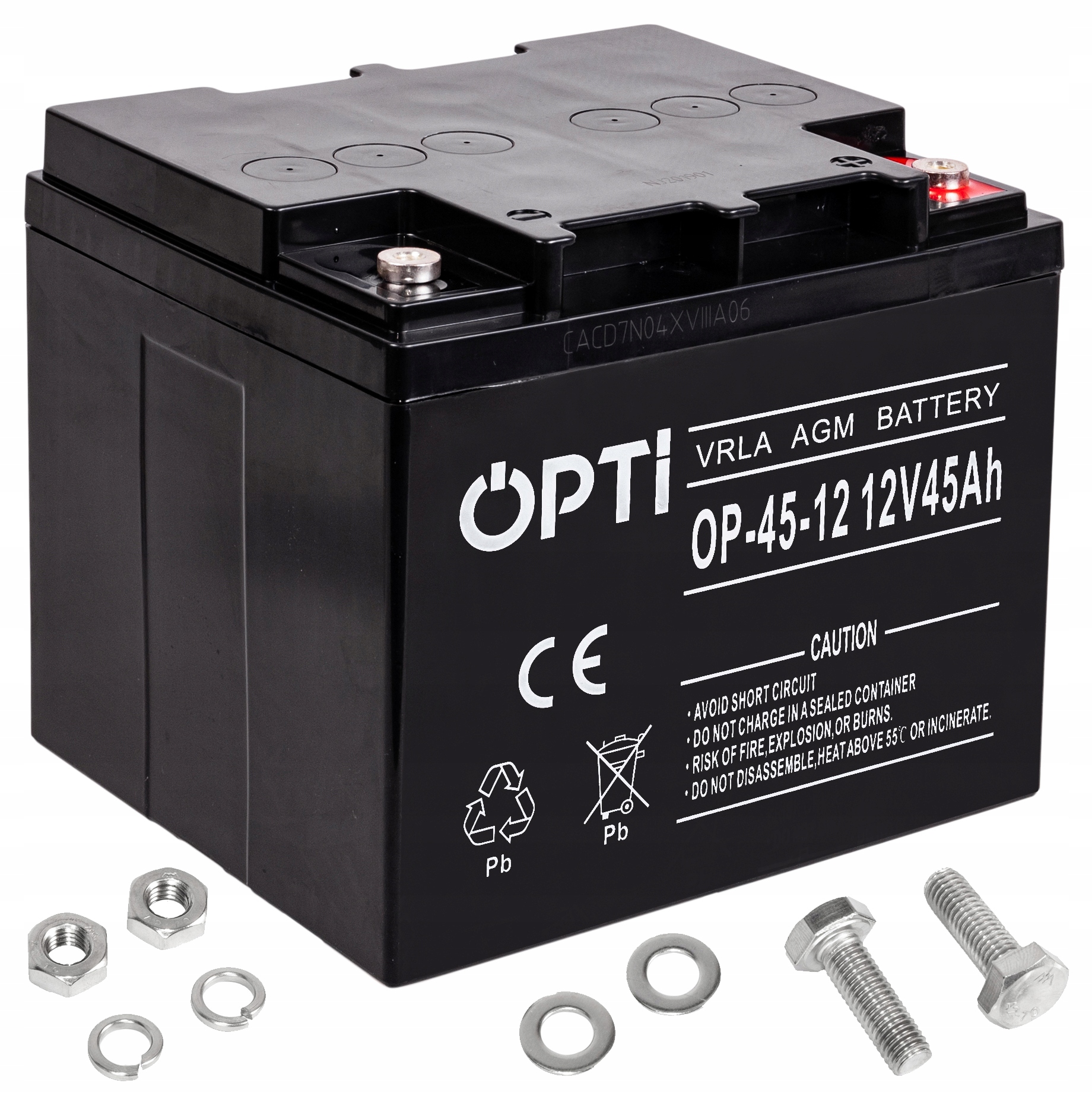 Akumulator 12V Agm 45Ah Vrla Żelowy Bezobsługowy Do Autka Quada Motorka