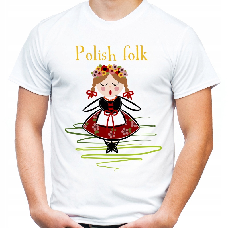 

Koszulka t-shirt folk folkowa pamiątka z Polski -M