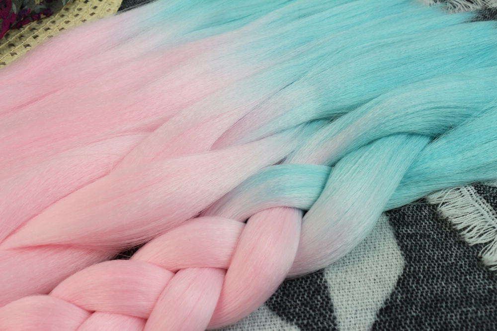 Włosy SYNTETYCZNE do warkoczyków KOLOROWE warkoczyki DOCZEPIANE WŁOSY ombre Typ włosów syntetyczne