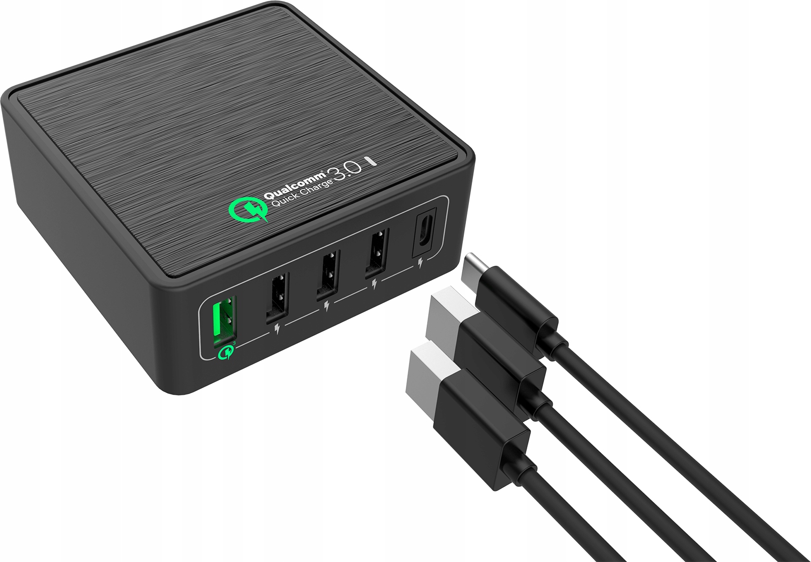 Ładowarka sieciowa 5x USB QC3.0+3xUSB+typeC PD 60W Prąd wyjściowy 3000 mA