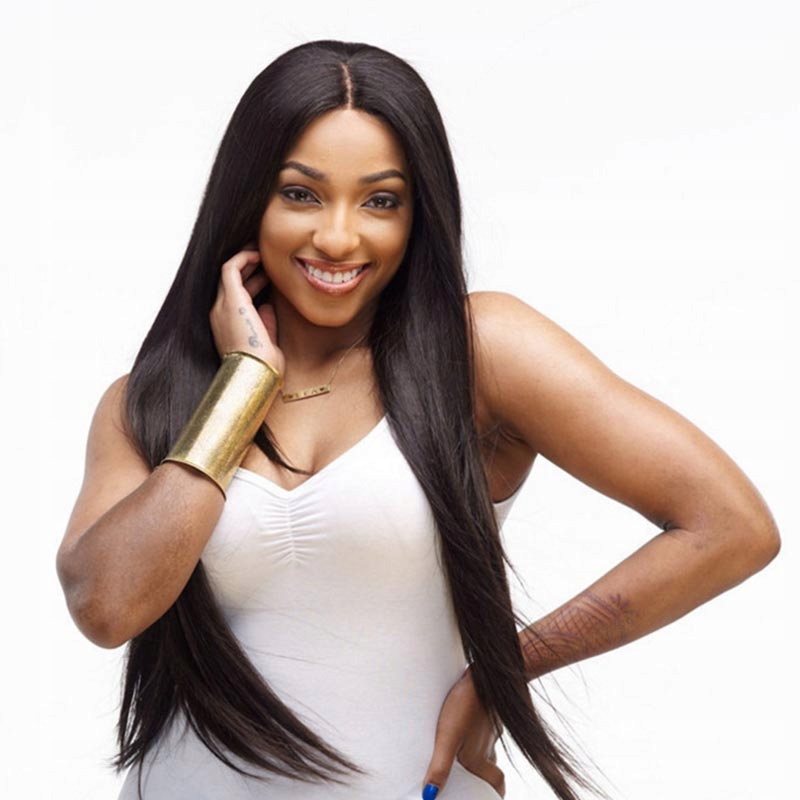 PERUKA damska CZARNA długa proste włosy BRUNETKA peruki damskie 70 cm Kod producenta 1963