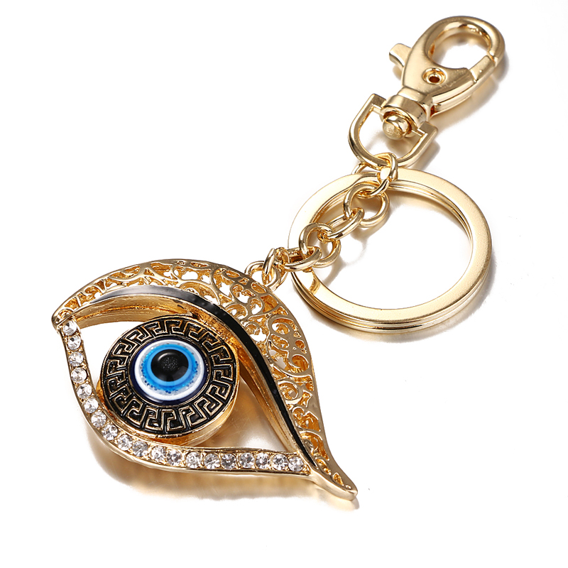 

Piękny Brelok Oko Proroka Zawieszka Evil Eye Złote