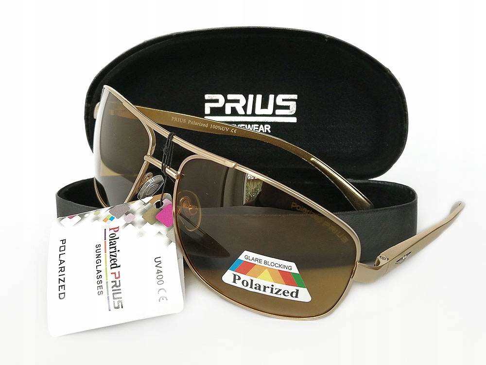 

Okulary Męskie Polaryzacyjne Aviator Fleks Etui