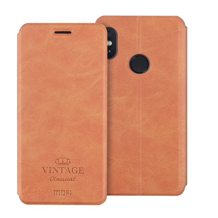 

Etui Mofi Vintage klapka Xiaomi Mi 8 6.21 Brązowe