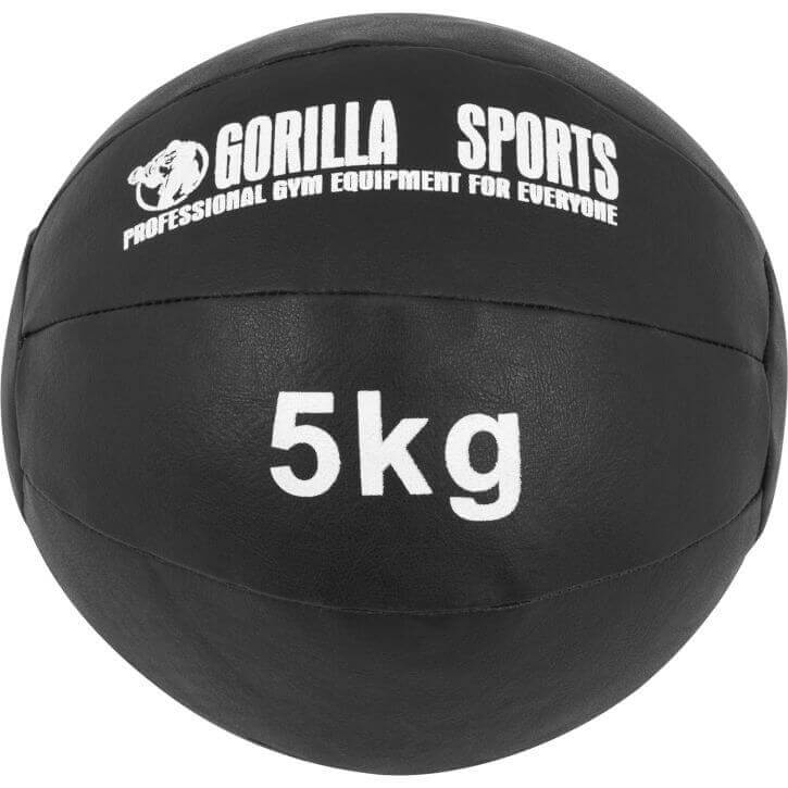 

Piłka lekarska skóra 5kg rehabilitacyjna crossfit