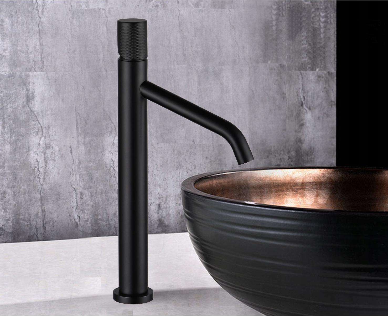 MEXEN RUMBA ONE BATERIA UMYWALKOWA WYSOKA CZARNA Rodzaj baterii Bateria umywalkowa