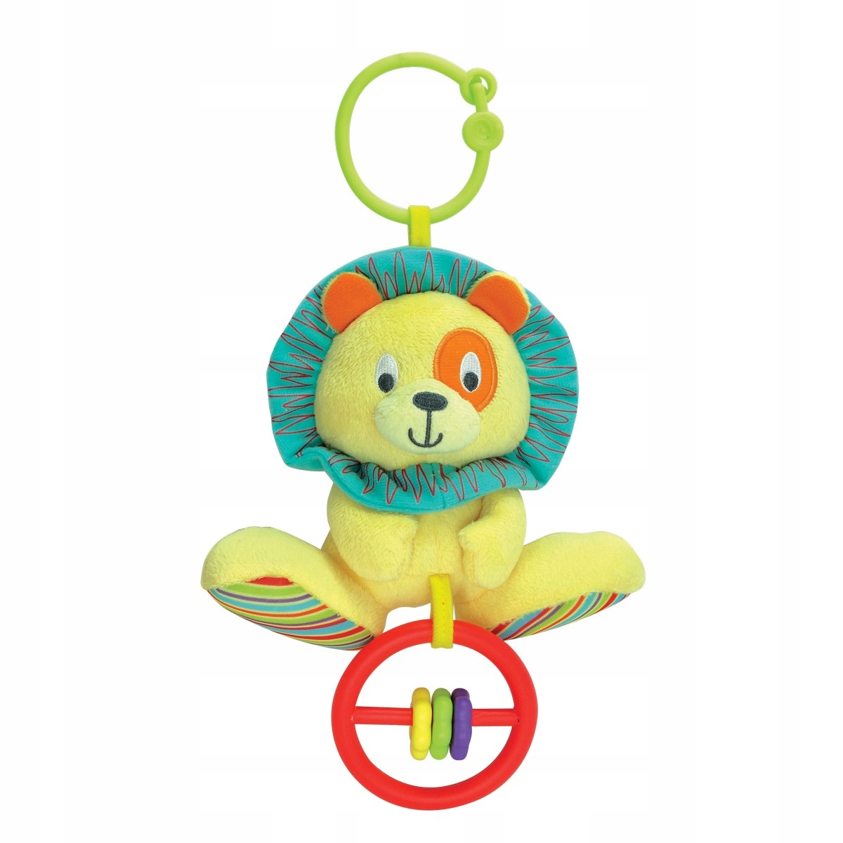 ZAWIESZKA DO WÓZKA GRZECHOTKA GRYZAK LEW SMILY Wiek dziecka 0 +