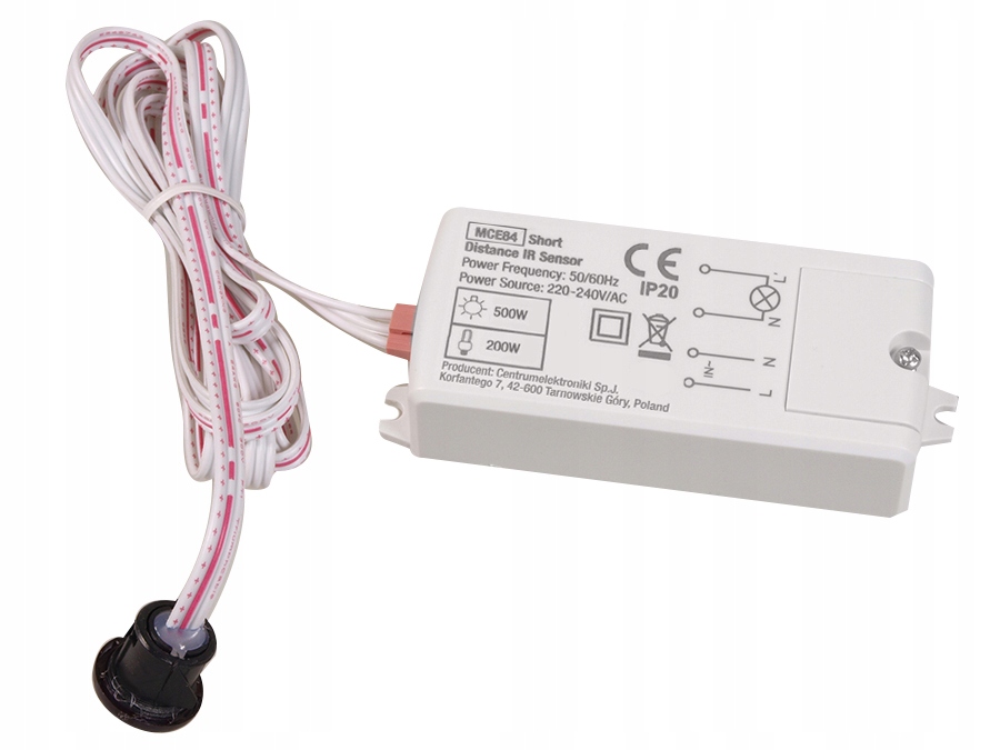 

Włącznik wyłącznik czujnik Ir bezdotykowy 5A 500W